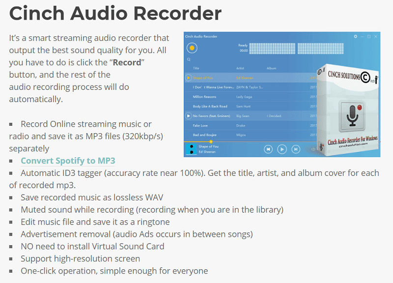 buy cinch audio recorder